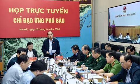 Bão số 9 mạnh đặc biệt, Thủ tướng họp khẩn với các địa phương